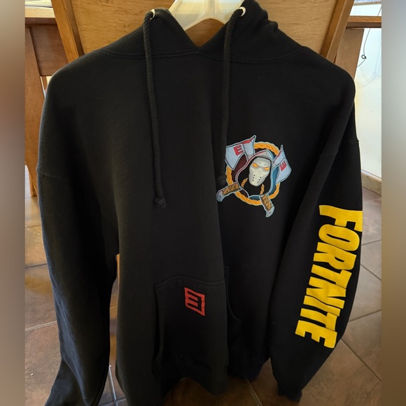 Eminem Black Fortnite Hoodie Size Large - Picture 1 of 5